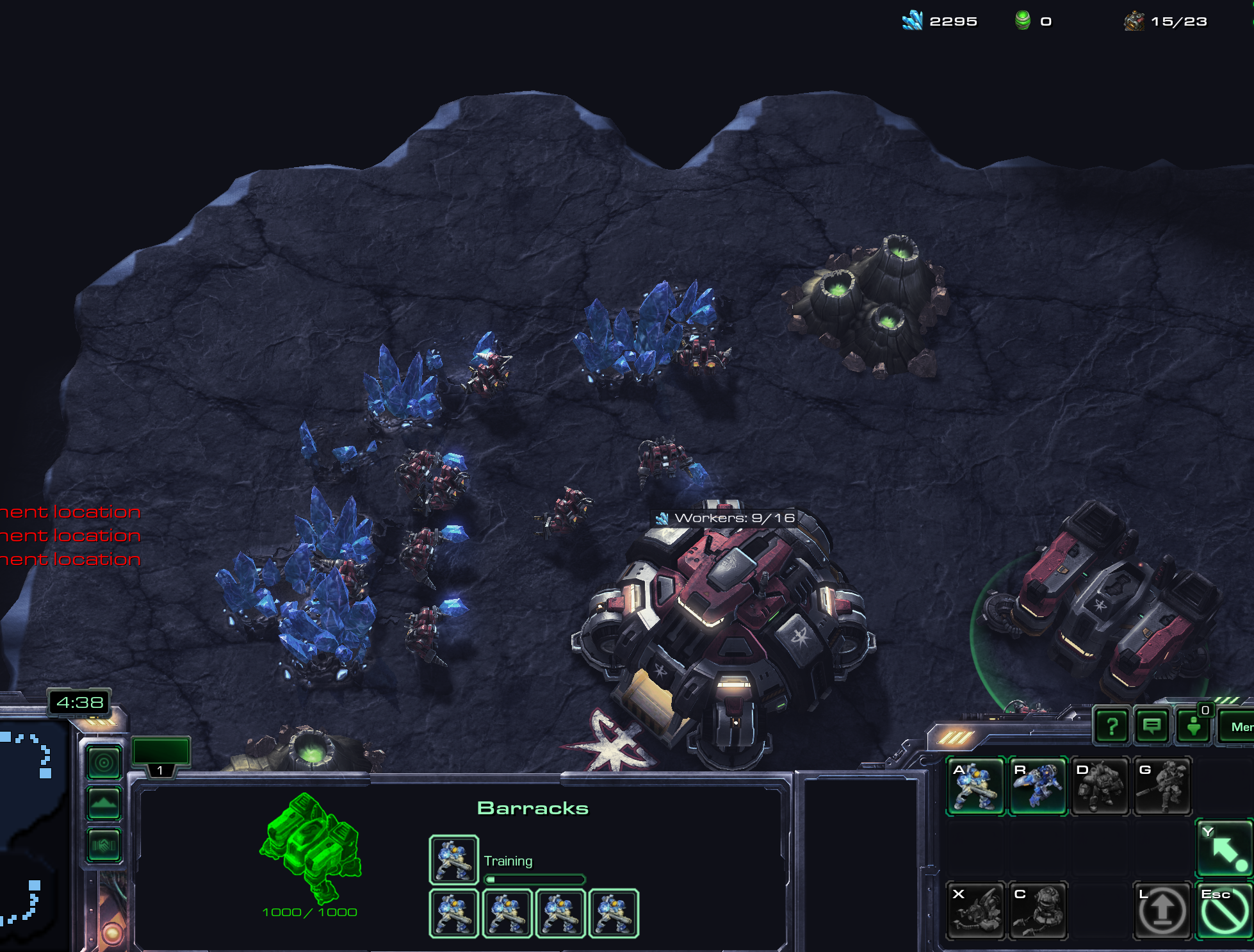 Machine clearance learning starcraft